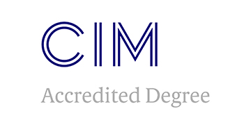 Chartered Institute of Marketing Accredited Degree Logo.