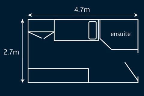 The floor plan of All Saints Court.