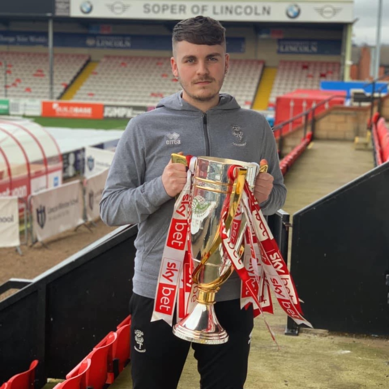 Charlie Russell with trophy.