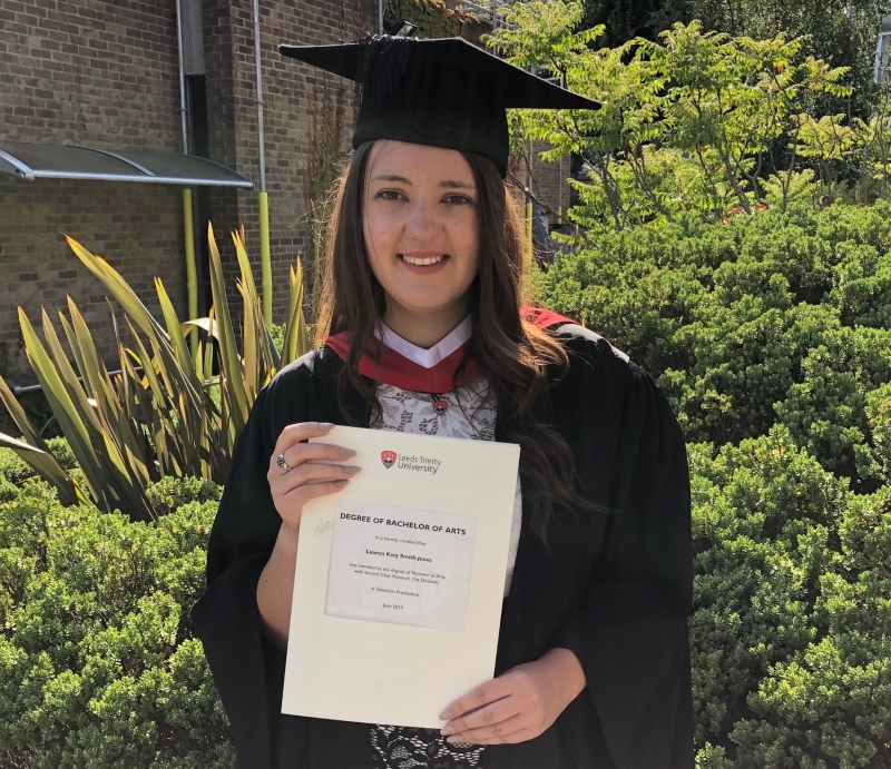 Lauren Smith-Jones at graduation.