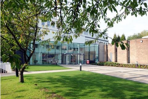 Leeds Trinity Campus front of atrium view.