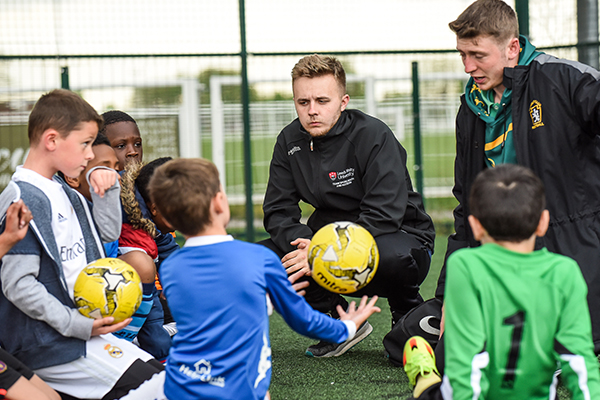 Student on sport placement.