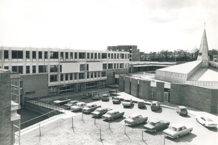 Front entrance of Leeds Trinity in the 1960s..