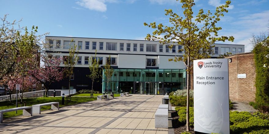 Leeds Trinity University main entrance.