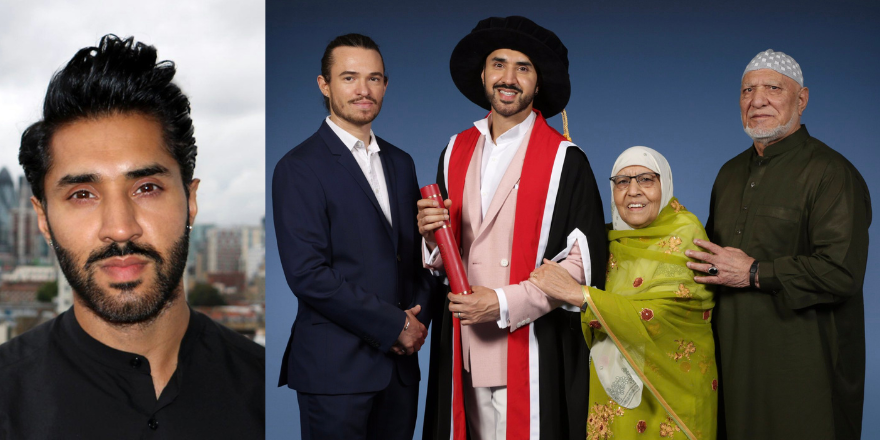 Filmmaker Mobeen Azhar and family at our Honorary Fellowship evening.