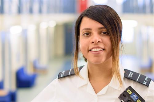 Prison Officer Tash in a Prison.