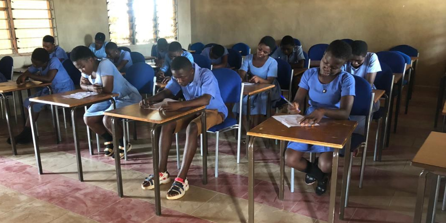 Children in a classroom in Ghana.