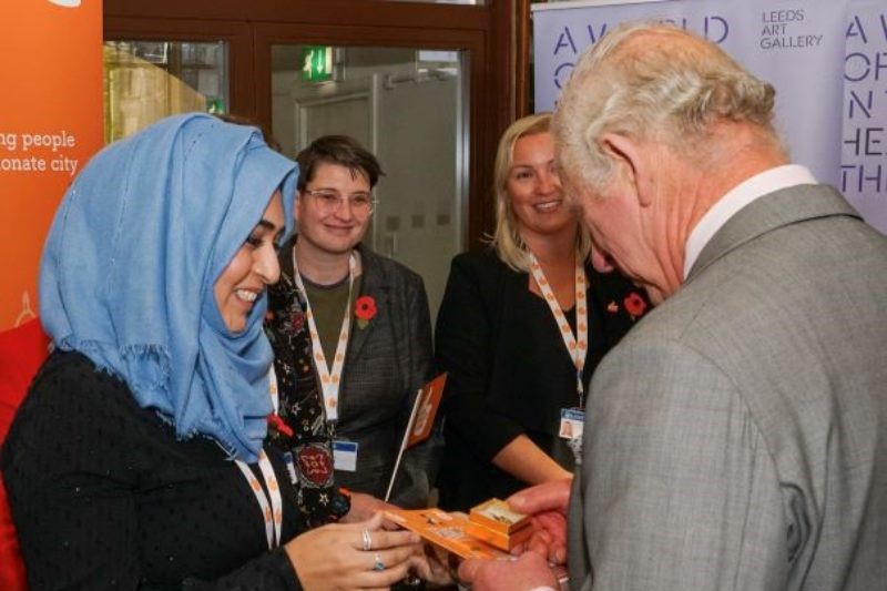 Sadiya Salim with King Charles.