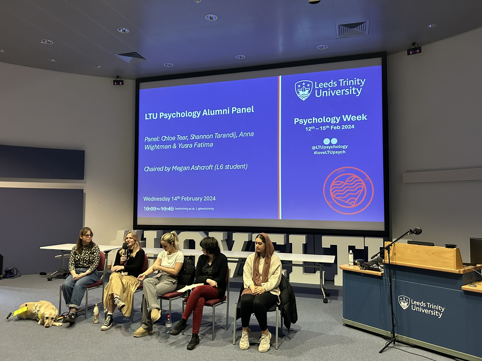 Alumni panel assembled for Psychology week 2024..