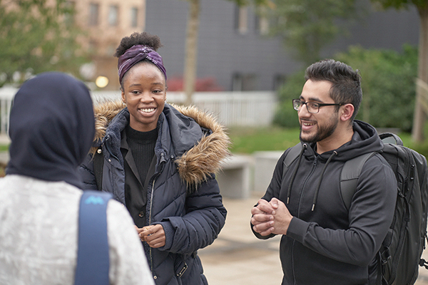 Young people on Main Campus.